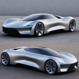 A futuristic take on a Ford car, demonstrating next-gen technology, aerodynamic design, and innovative energy-efficient systems.