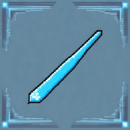 Create a detailed pixel art image of a diamond sword