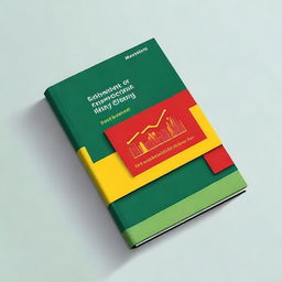 Create a book cover that prominently features the colors red, yellow, and green