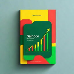 Create a book cover that prominently features the colors red, yellow, and green