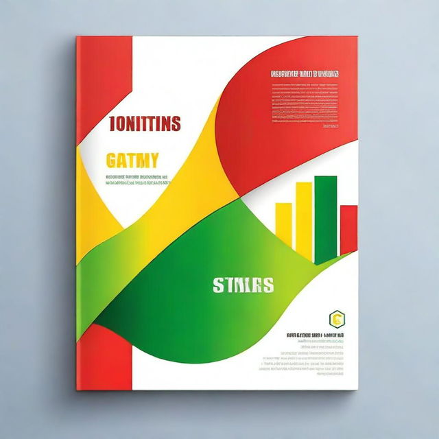 Create a book cover featuring the colors red, yellow, and green