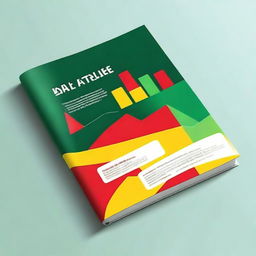 Create a book cover featuring the colors red, yellow, and green