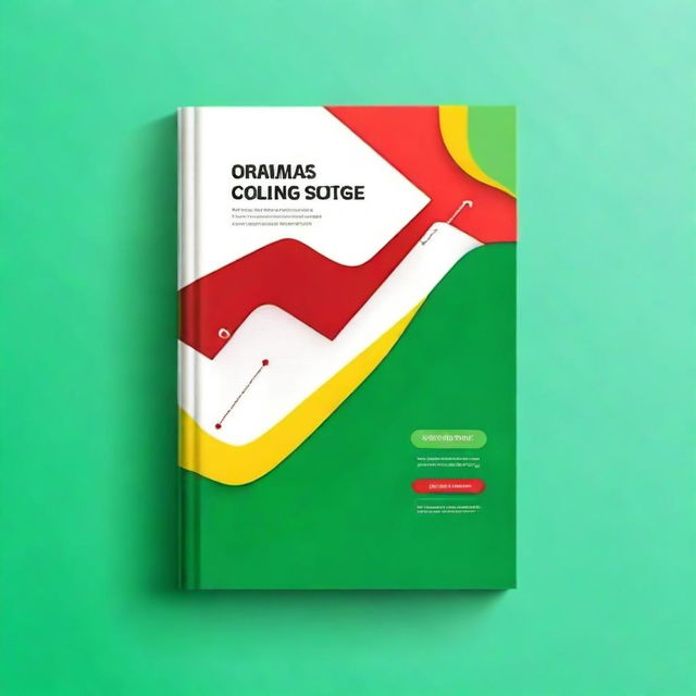 Create a book cover featuring the colors red, yellow, and green