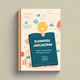 Create a book cover for a book titled 'EVALUASI PEMBELAJARAN'