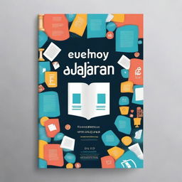 Create a book cover for a book titled 'EVALUASI PEMBELAJARAN'