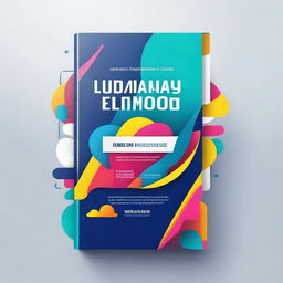 Create a book cover image with a futuristic style and vibrant colors