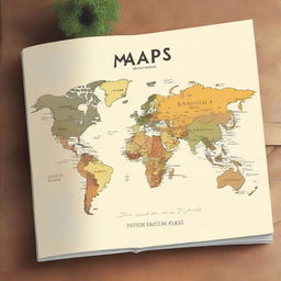 Create an eBook cover for a book titled 'Maps: Exploring the World