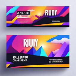 Create a vibrant and eye-catching YouTube banner for a channel named 'Awaken Rudy'