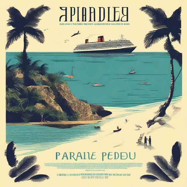 Create a movie poster for a film titled 'Paradis perdu ?'