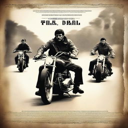 Create a movie poster for 'Dirt-Bike Apostles'