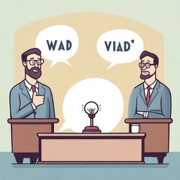 Create a cover image for a debate group named 'Vad-Vivad'