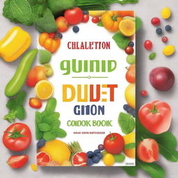 Create a book cover titled 'Galveston Diet Cookbook'