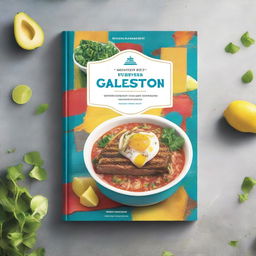 Create a book cover for a cookbook titled 'Galveston Diet Cookbook'