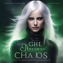 Create a dark fantasy book cover with the title 'Daughter of Chaos'