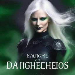 Create a dark fantasy book cover with the title 'Daughter of Chaos'