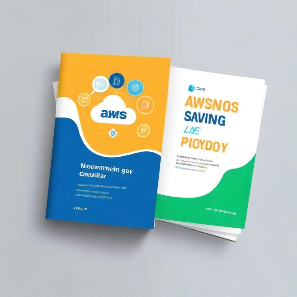 Create an eBook cover for a book titled 'The AWS Savings Playbook' with the subtitle 'Your Guide to Cost Efficiency' by Brian Davidson