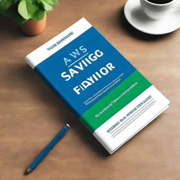 Create an eBook cover for a book titled 'The AWS Savings Playbook' with the subtitle 'Your Guide to Cost Efficiency' by Brian Davidson