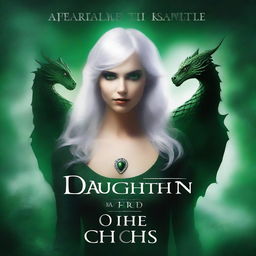 Create a dark fantasy book cover with the title 'Daughter of Chaos'