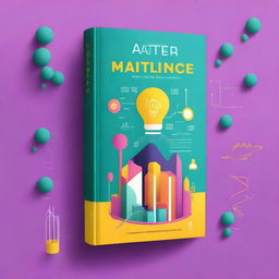 A vibrant book cover showcasing a dynamic startup emerging from a university campus