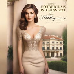 Create a book cover for a novel titled 'La Protegida Del Millonario'