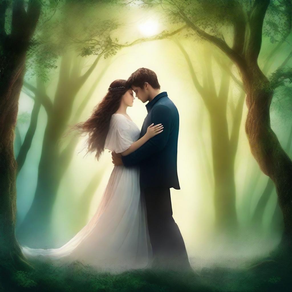 A book cover for a romance novel titled 'Woven by Fate'