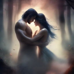 A book cover for a romance novel titled 'Mystic Love'