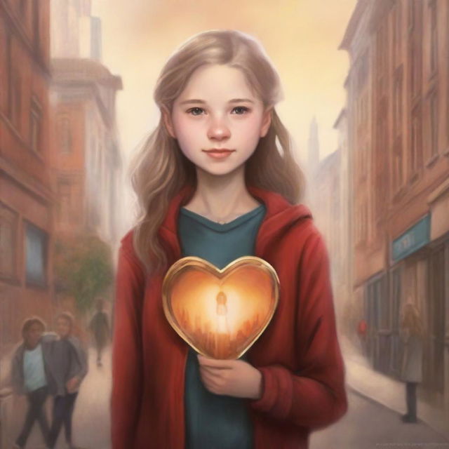 Create a cover for 'A Sheltered Heart' featuring Freya, a 12-year-old girl navigating foster care