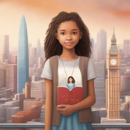 Create a book cover for a book about Freya, a 12-year-old girl navigating foster care