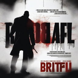 Create a movie poster for a psychological thriller named 'Brutal'