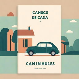 A book cover with the title 'Aos caminhos de casa' by author Éric