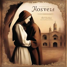 An evocative book cover depicting the forbidden love between a prophet and an unfaithful woman, inspired by the biblical story of Hosea