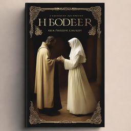 An evocative book cover depicting the forbidden love between a prophet and an unfaithful woman, inspired by the biblical story of Hosea