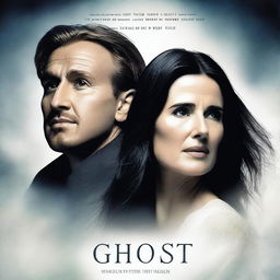 Create a film poster for the movie 'Ghost' featuring Demi Moore and Harry Kane