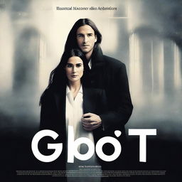 Create a film poster for the movie 'Ghost' featuring Demi Moore and Harry Kane