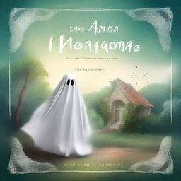 Create a realistic and eye-catching book cover for 'Um Amor de um Fantasma'