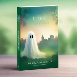 Create a realistic and eye-catching book cover for 'Um Amor de um Fantasma'