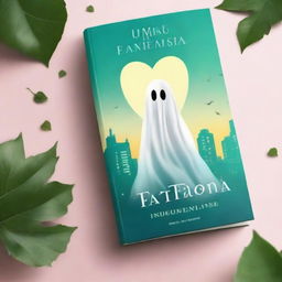 Create a realistic and eye-catching book cover for 'Um Amor de um Fantasma'