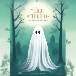 Create a realistic and eye-catching book cover for 'Um Amor de um Fantasma'