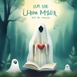 Create a realistic and eye-catching book cover for 'Um Amor de um Fantasma'