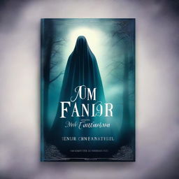 Create a captivating book cover for a romance novel titled 'Um Amor de um Fantasma'