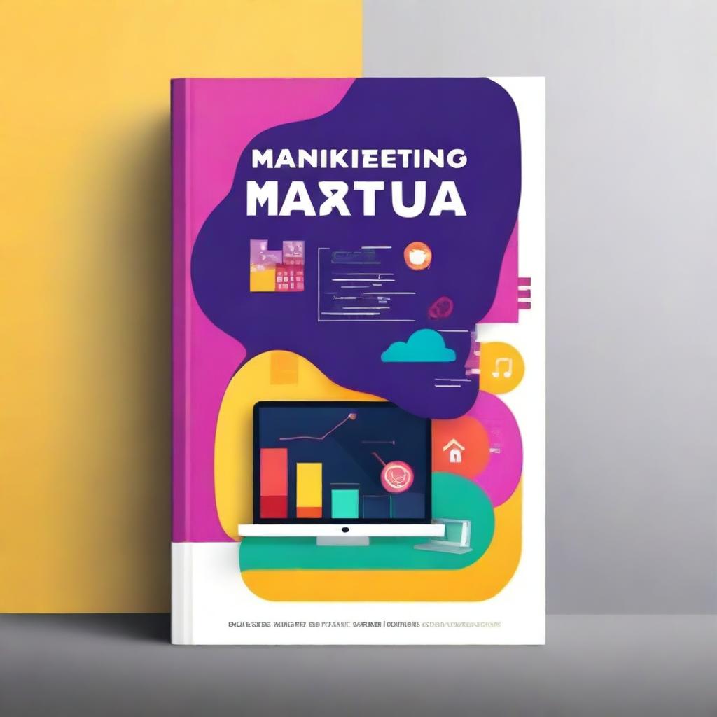 Create a vibrant and engaging book cover for 'Marketing Digital: Guia Completo para Ganhar Dinheiro Online'