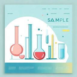 A detailed and visually appealing cover page illustration about sample collection