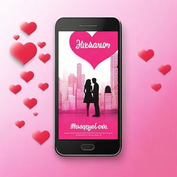 Design a book cover for a romance novel titled 'Instagram Love'