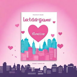 Design a book cover for a romance novel titled 'Instagram Love'