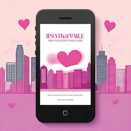 Design a book cover for a romance novel titled 'Instagram Love'