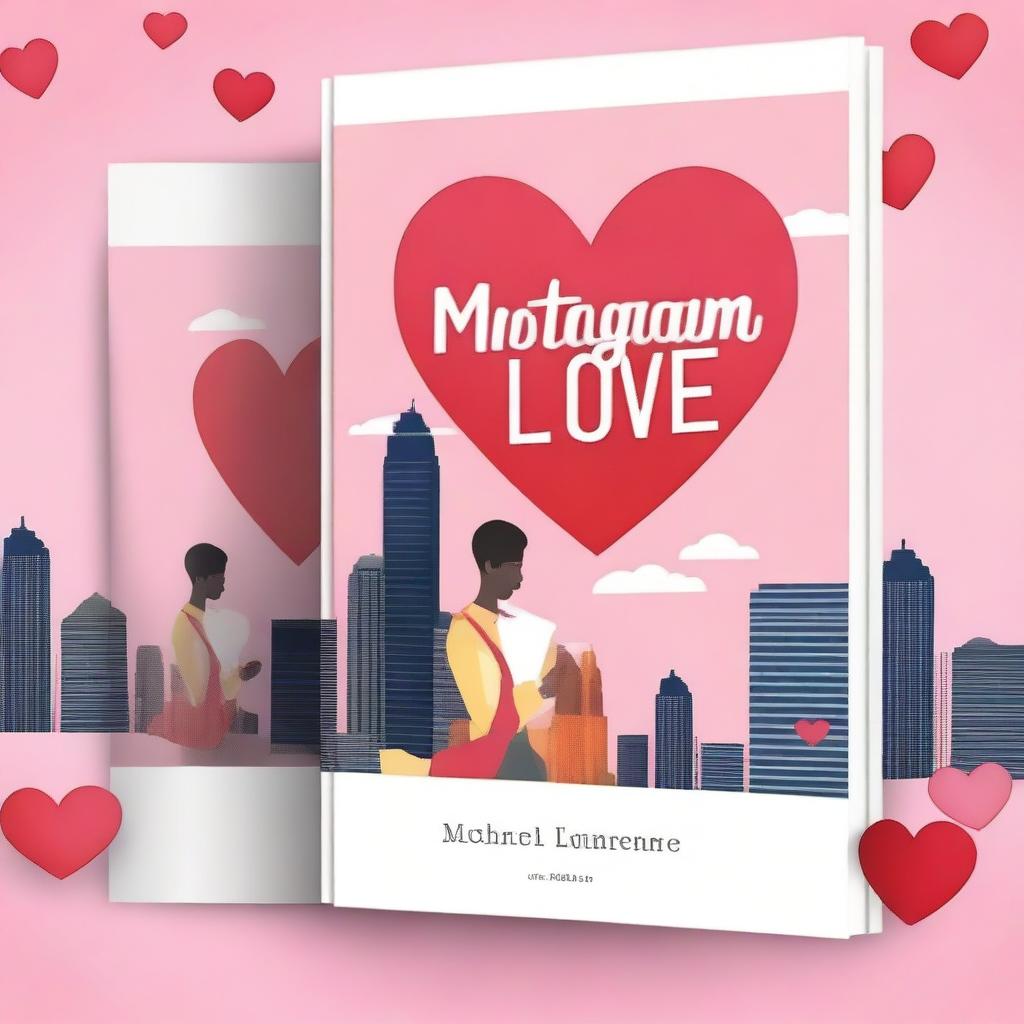 Create a personalized book cover for a romance novel titled 'Instagram Love' by Michael Lawrence