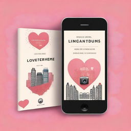 Create a personalized book cover for a romance novel titled 'Instagram Love' by Michael Lawrence