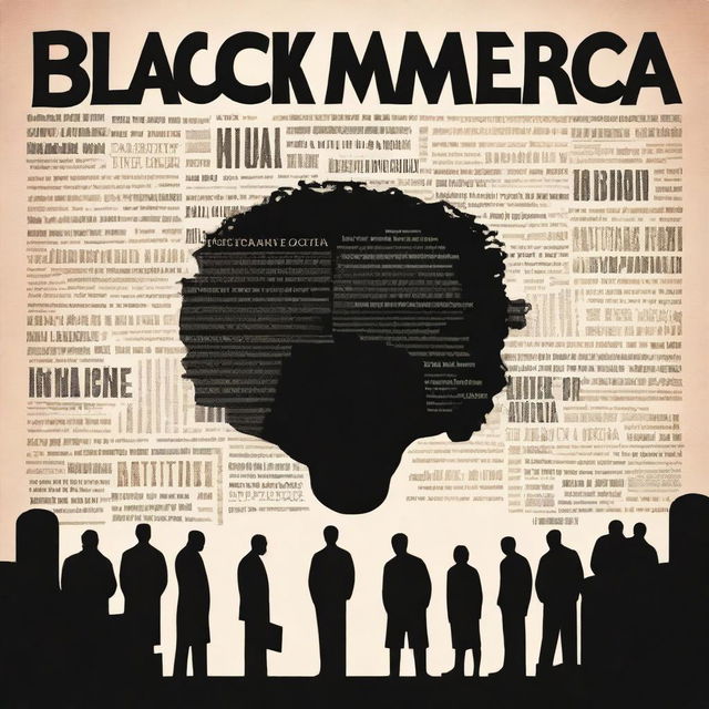 Create a personalized book cover for a book titled 'Black America' by Michael Lawrence