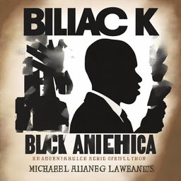 Create a personalized book cover for a book titled 'Black America' by Michael Lawrence