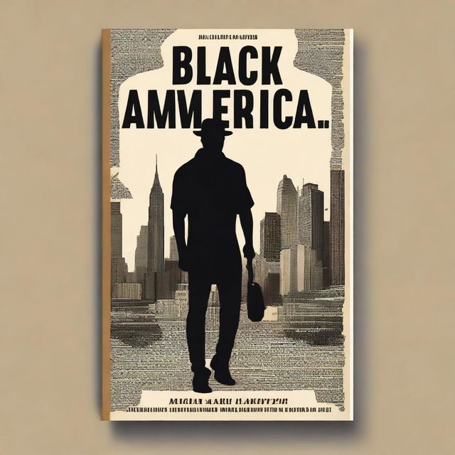 Create a personalized book cover for a book titled 'Black America' by Michael Lawrence